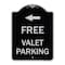 Signmission Free Valet Parking with Left Arrow Heavy-Gauge Aluminum Architectural Sign, 24" x 18", BS-1824-23943 A-DES-BS-1824-23943 - alternate 1